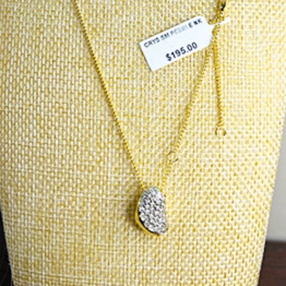 Alexis Bittar Solanas’s Crystal Small Pebble Gold Necklace - NWT - Picture 2 of 5